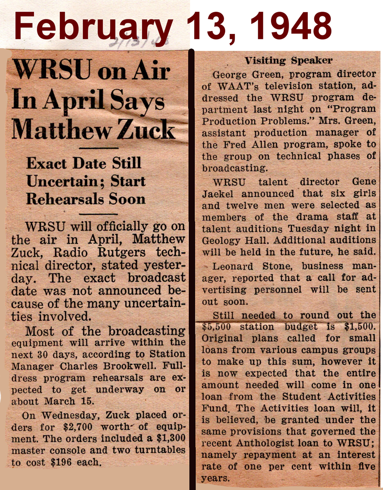 1948 02 13 April - the Goal