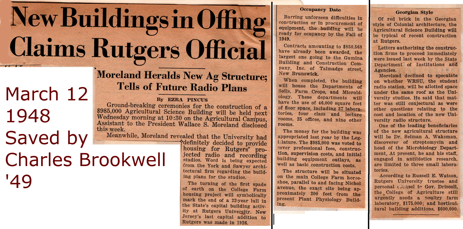 1948 March 12 - New Buildings......