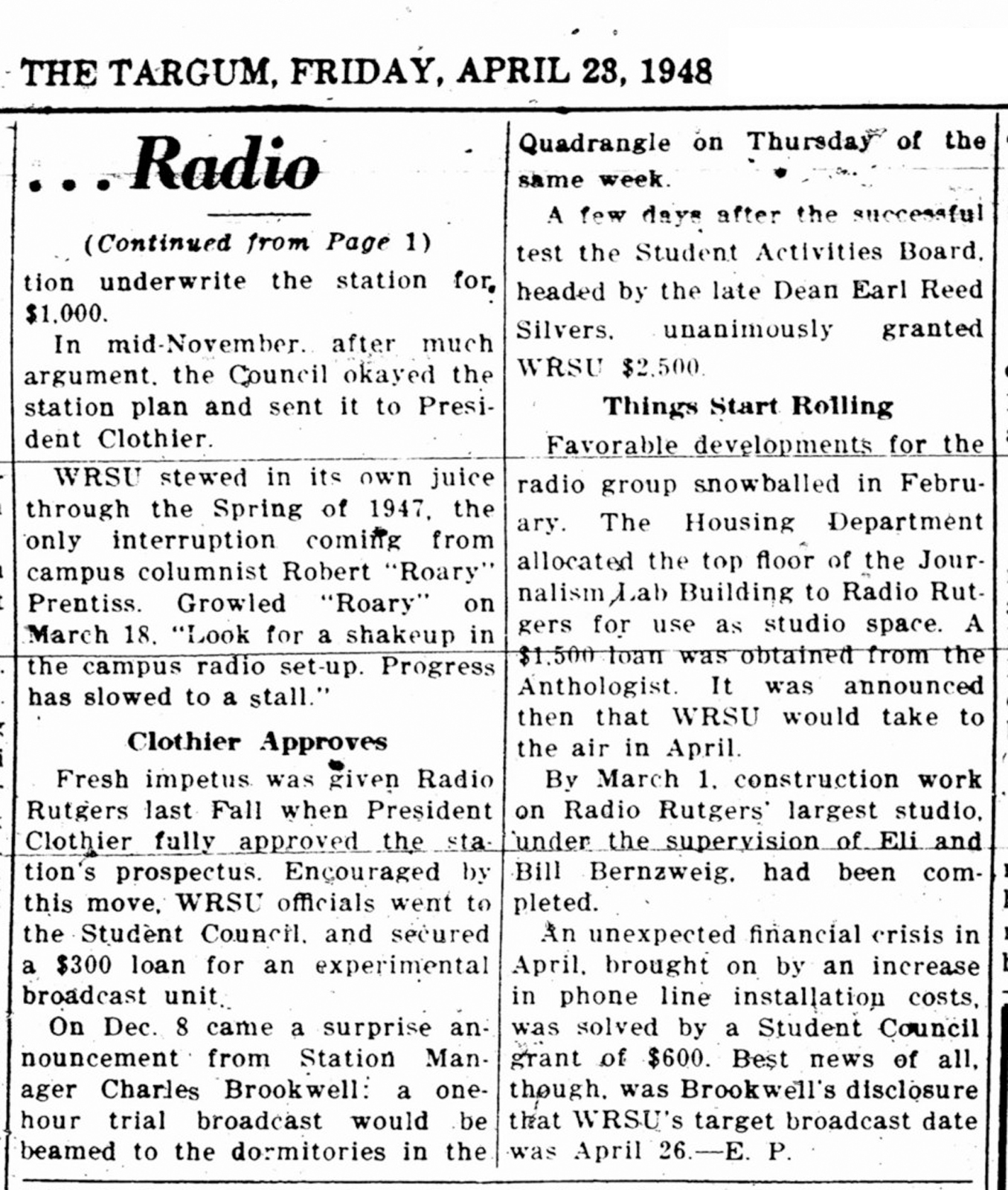 1948 April 23 8 O'clock 2