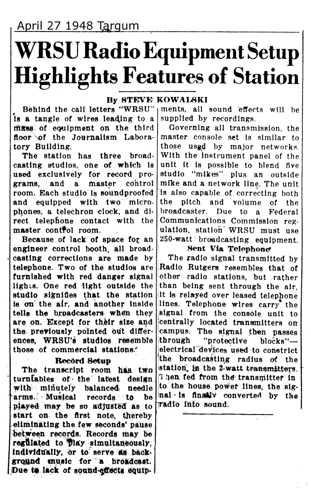 1948 April 27 Store of Props - Live Radio Plays