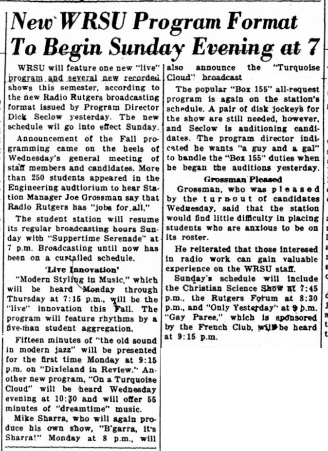 1949 - WRSU New Format