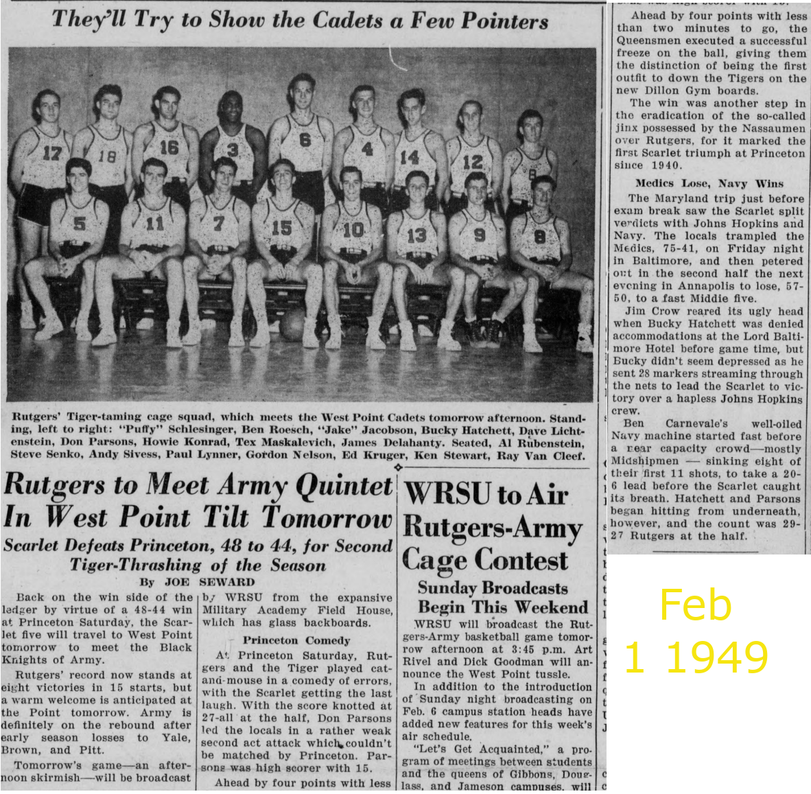 1949_02_01_army<br> quintet