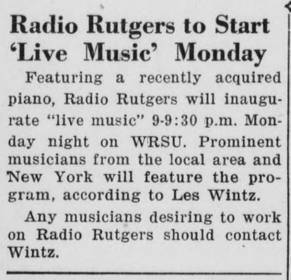 1949_04_29_wrsu<br> live music