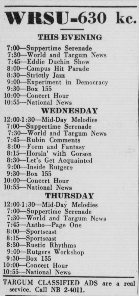 1949_05_03_wrsu<br> schedule