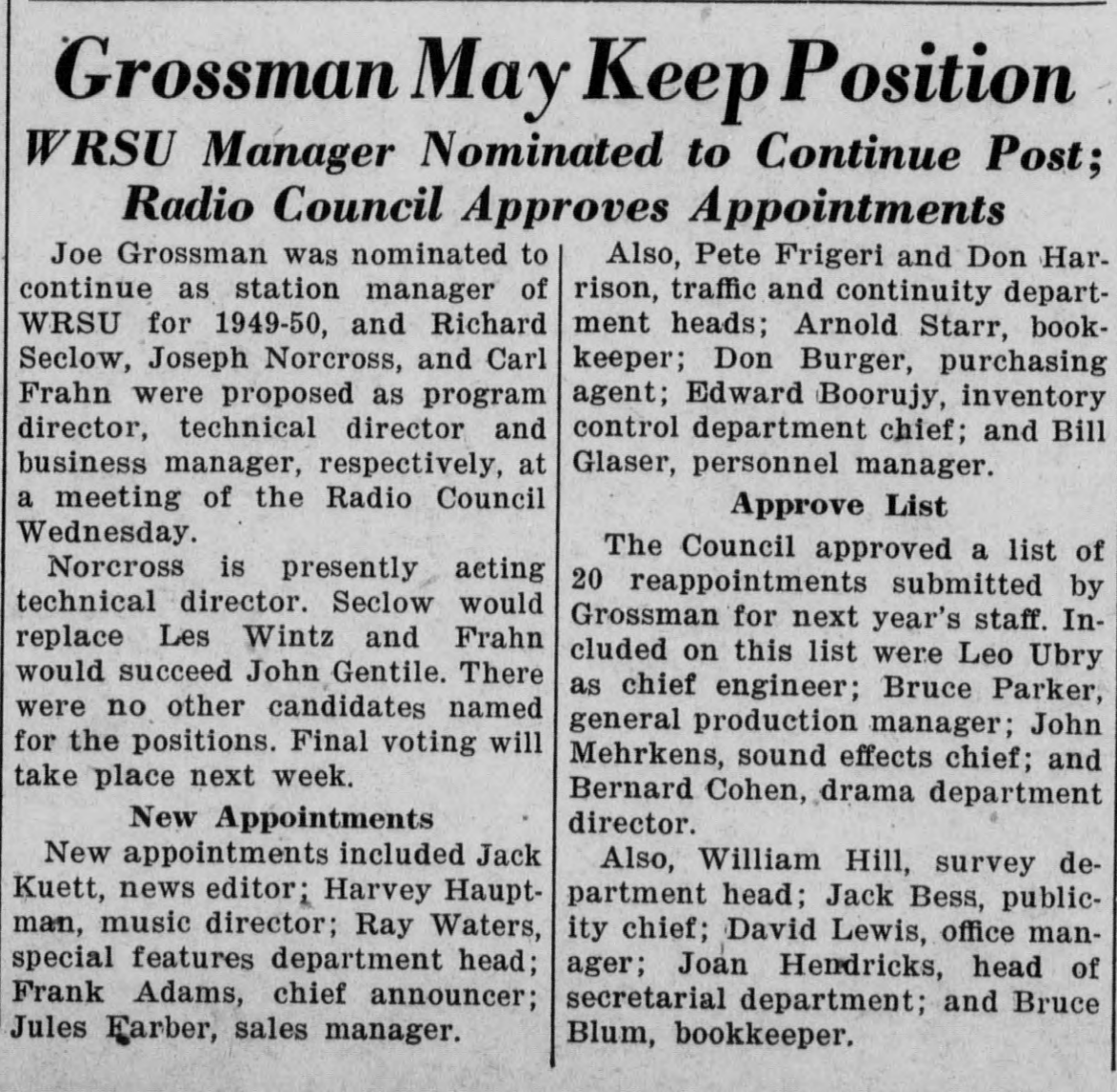 1949_05_06_wrsu<br> grossman keep 