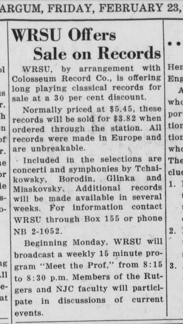 1951_02-23_wrsu<br> sale on recore