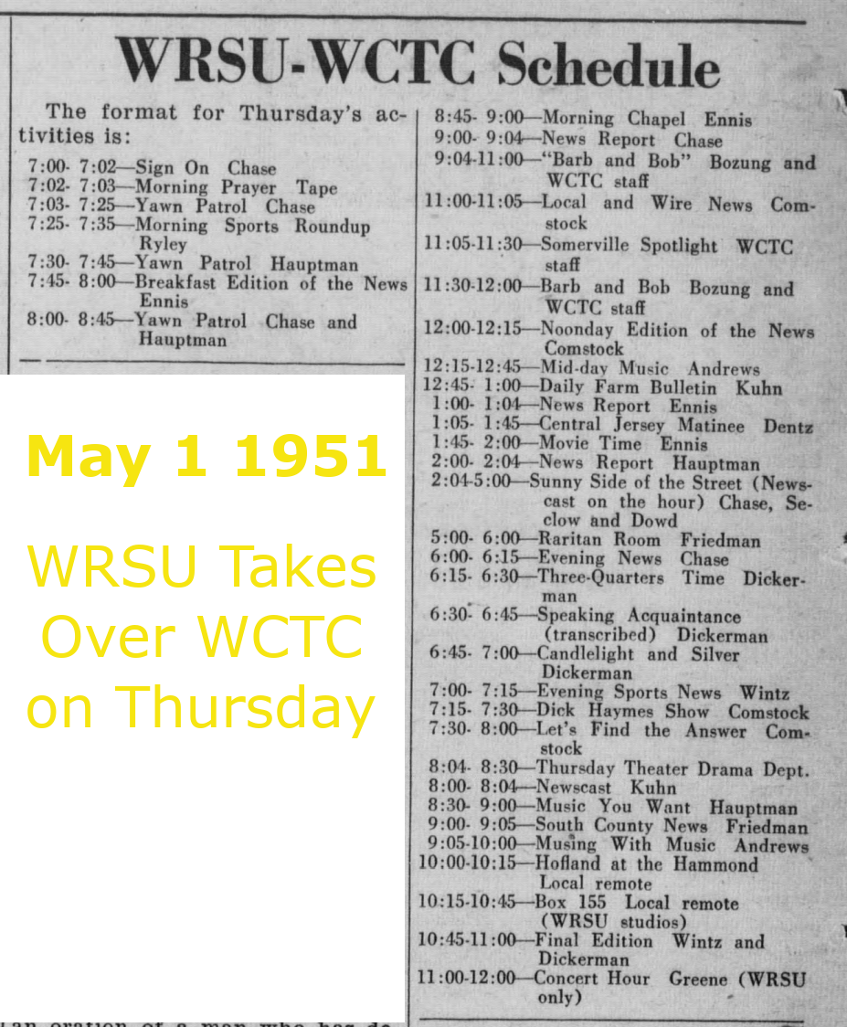 1951_05_01_wrsu<br>_wctc_schedule