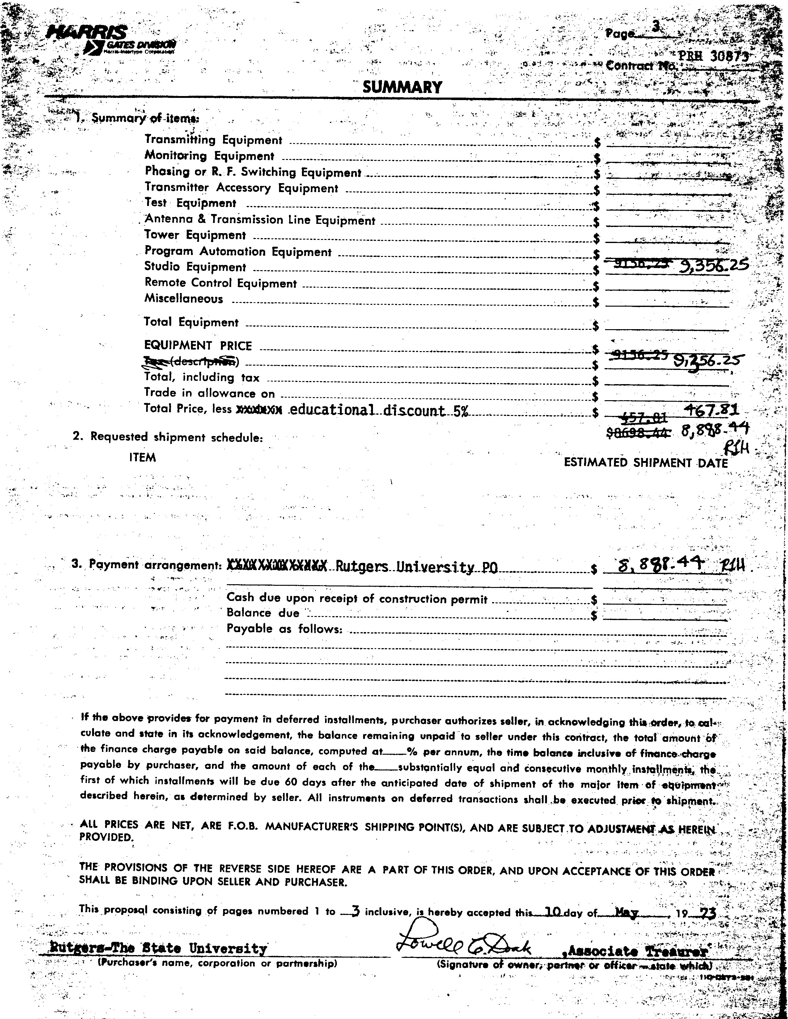 1973_03_08_3_fm<br> equipment orde
