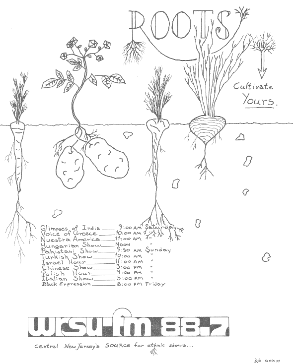 Roots - WRSU Sunday Cultural Programs
