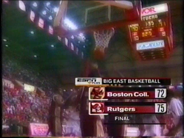 Saturday February 8 2003 - RU 75 vs Boston College 72 - No Video 6