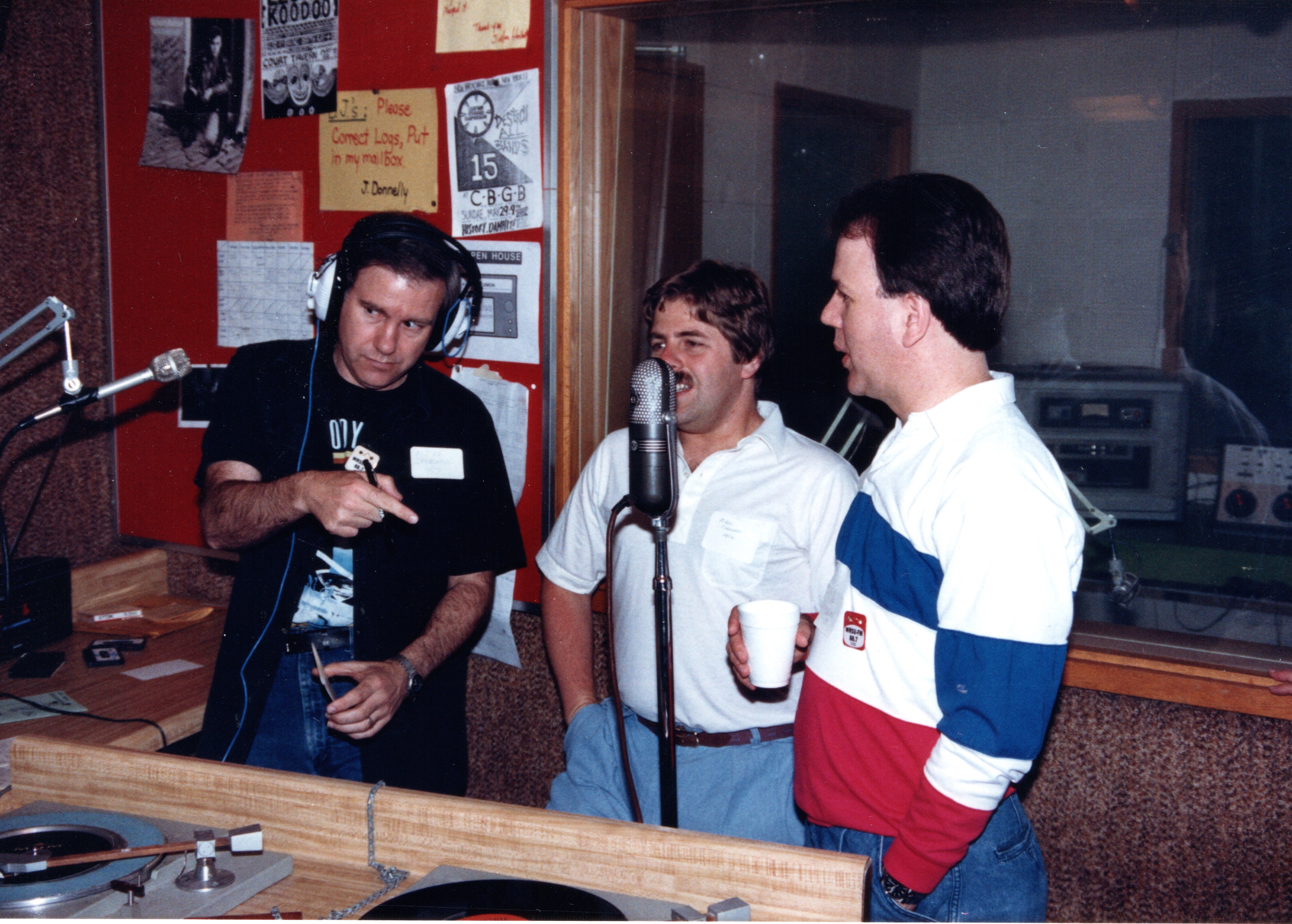 1988 40 Years WRSU Reunion  - Mike Jarmus, Mark Chernoff, Ed Osborne