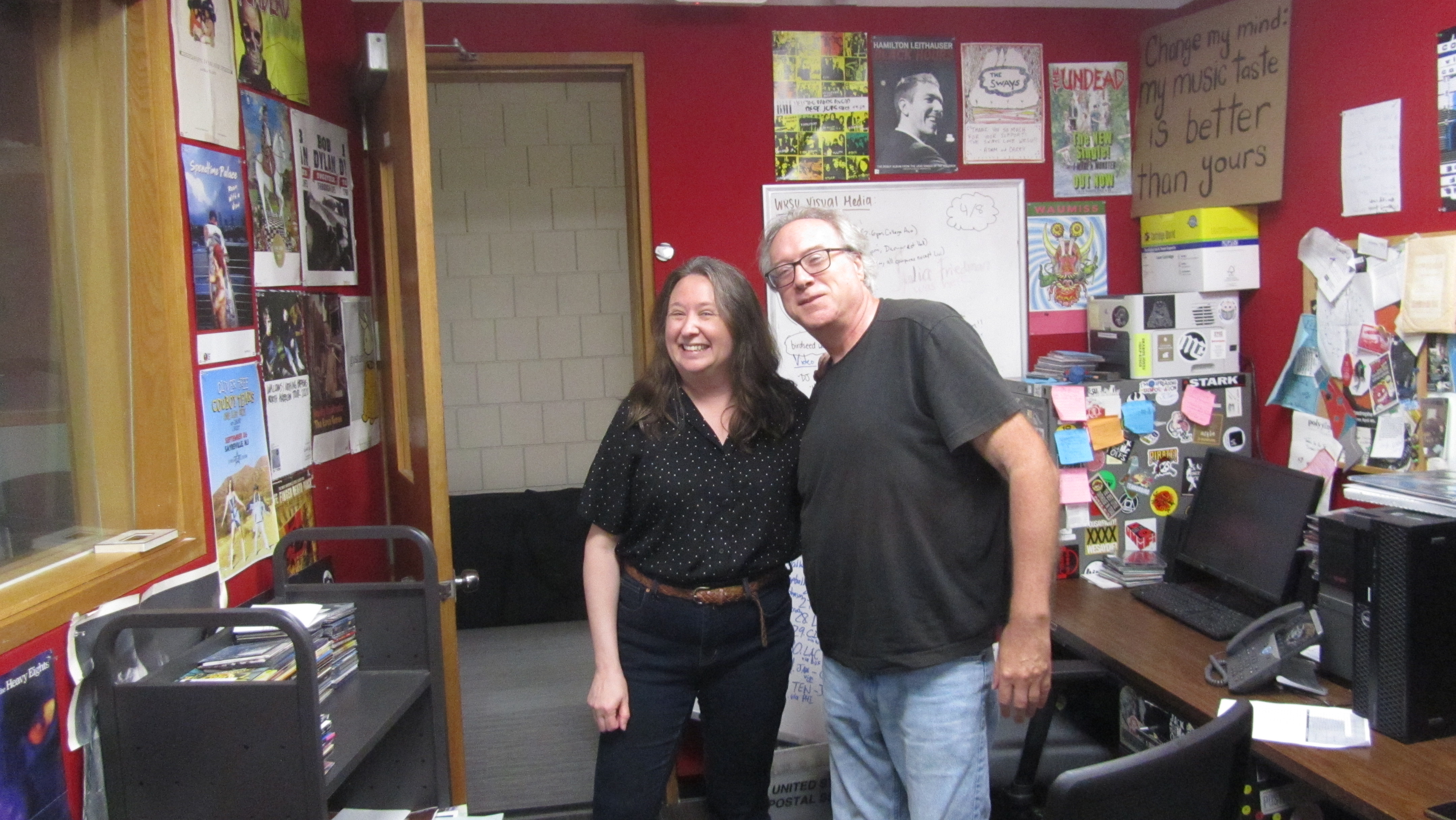 WRSU - Studio A<br>Rutgers Day - April 26 2025<br>Geoffe Pappe and Katie Hughes