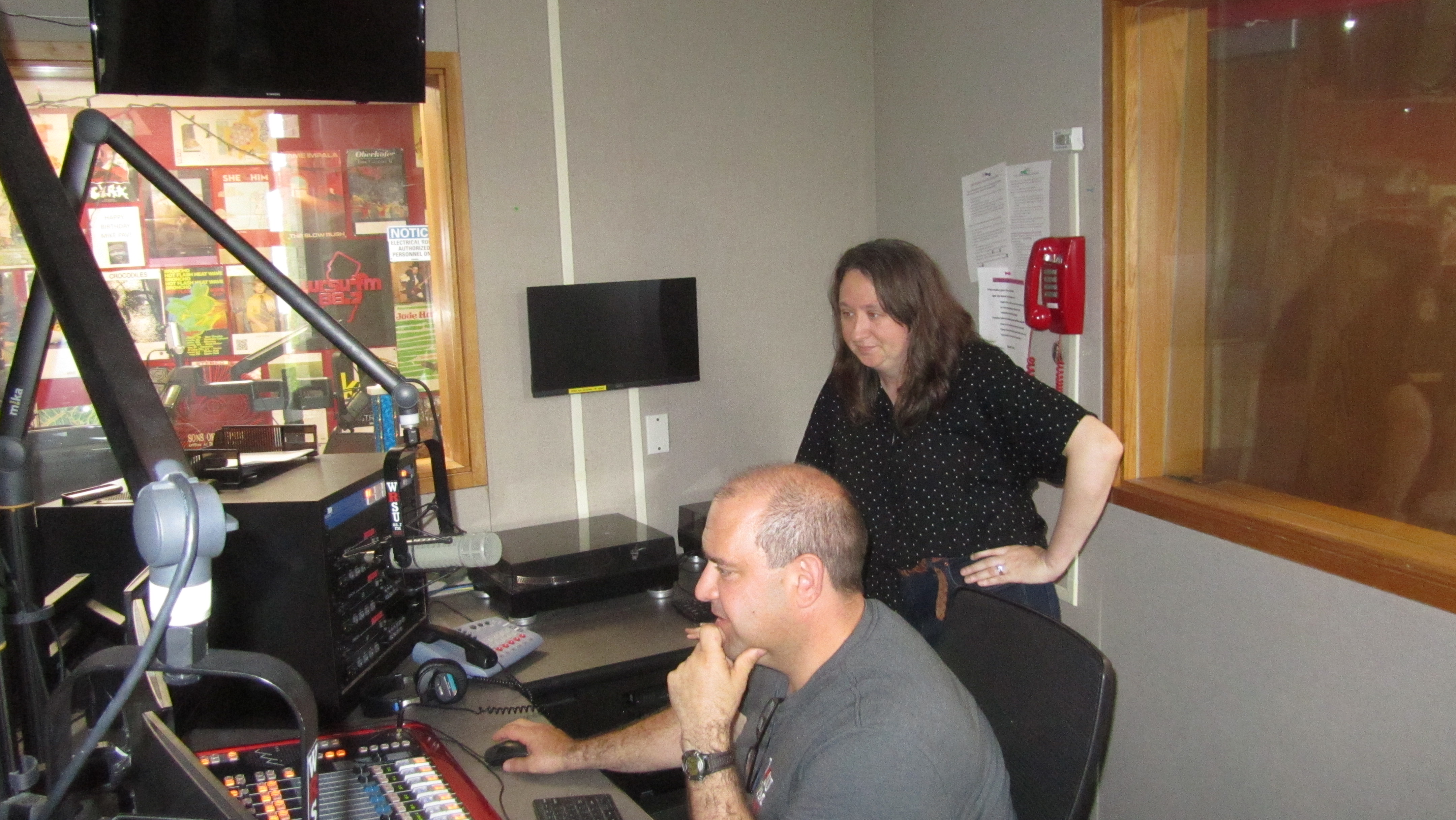 WRSU - FM Control<br>Rutgers Day<br>Mike Pavlicko and Katie Hughes